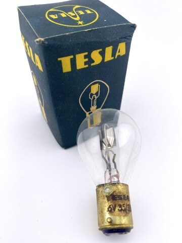 Tesla  6V 35/35W Ba15d 59x34 NOS