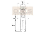 Schraubnieten 6.5 mm BMW Mercedes W123 W126 Volvo