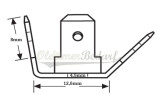 3-fach 6,3 Flachsteckverteiler 45° messing verzinnt DIN 46342