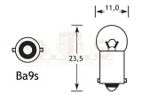 Glühlampe 6V 0,3W 50mA Ba9s 11x24