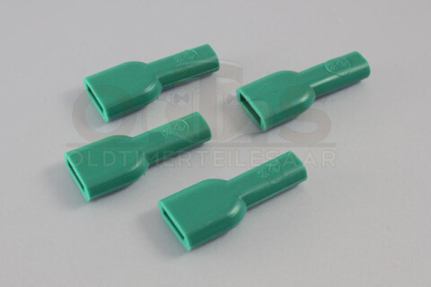 Isolierhülse für Flachsteckhülse PVC ISO 6,3 grün