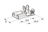 Winkel Flachsteckhülse 8 mm Faston 1-2.5 mm² mit Rastzunge 79L1